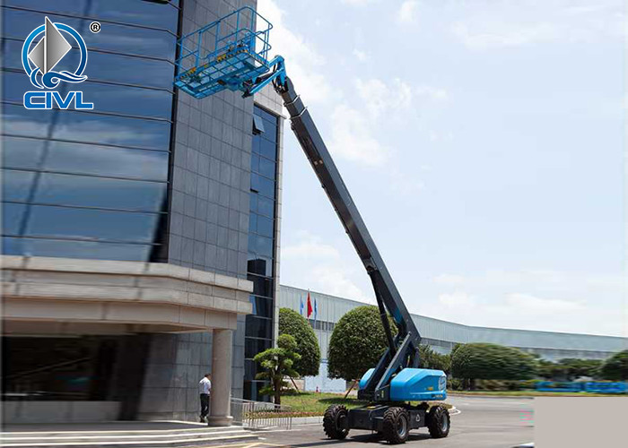 150hp Aerial Work Truck 17m Telescopic Foldable Aero Vehicle Boom Lifter Wheeled Elevator