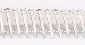 Quality Flat Head Plastic Collated Coil Nails , SUS316 Twist Shank Nail 3.33 X 90MM wholesale