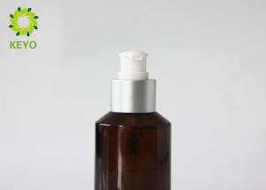 Quality Amber Glass Shampoo And Conditioner Bottles Cylindrical Shape Capacity 125ml wholesale