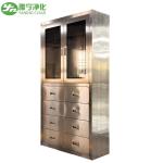 Glass Door Stainless Steel Medical Cabinet for Pharmaceutical Industry