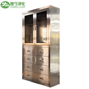 Quality Glass Door Stainless Steel Medical Cabinet for Pharmaceutical Industry wholesale