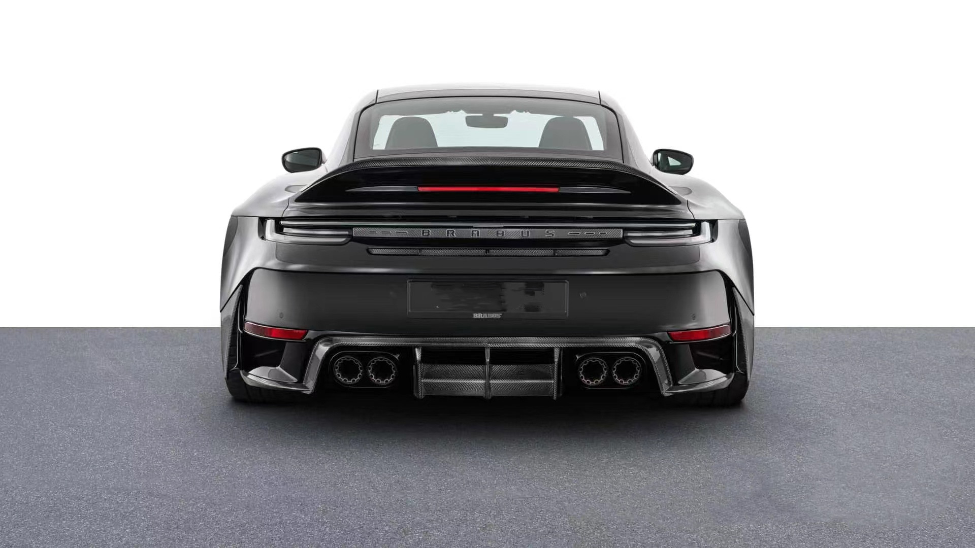 For Porsche 992 Carbon Fiber Spoiler 992 Upgraded BS Style Carbon Fiber Spoiler Tail Fins