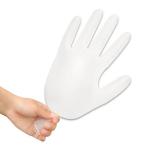 Stretchable Biodegradable Nitrile Disposable Gloves Medical Purposes Ambidextrou