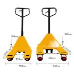 Lifting 80mm 195mm Manual Material Handling Pallet Trucks