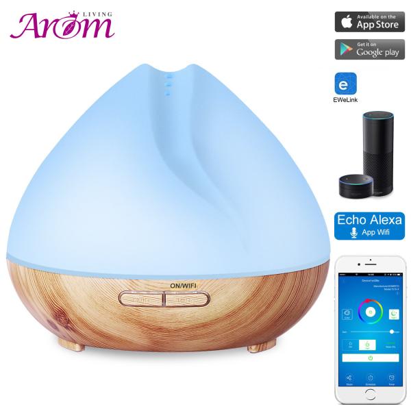 Cheap 400ml Voice Control Smart WiFi Essential Oil Diffuser for sale