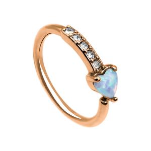 Quality Bridal Traditional Nose Piercing Jewellery 18G Rose Gold Septum Ring wholesale