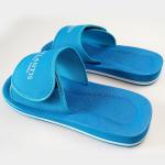 Blue Men'S Fashion Sandals , Eva Sole Slippers With Adjustable Straps