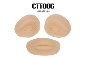 Quality Silicone Rubber Eyes Permanent Makeup Practice Skin Lips For Beginner wholesale
