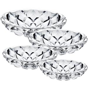 Quality FDA approval Transparent Round Glass bowls classic With 4 Sizes wholesale