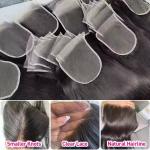 Natural wave 5x5 Lace Frontal Closure Human Hair Ear to Ear HD Lace Frontal