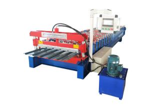 Quality Color Paint Metal Roofing Sheet Making Machine With Double Cylinder Cutter wholesale