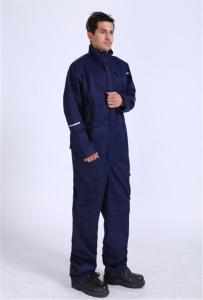 China 2 Side Pockets 280gsm Anti Static Workwear Fire Retardant Overall For Mining on sale