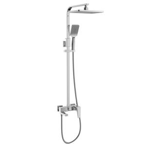 Quality 188×260mm Hand Shower Mixer Set , ABS Faucet Waterfall Rain Shower System wholesale