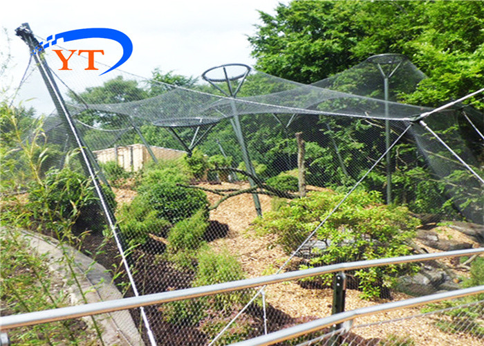 Polish Animal Wire Mesh 304 316 Inox Cable Webnet Zoo Enclosure Mesh