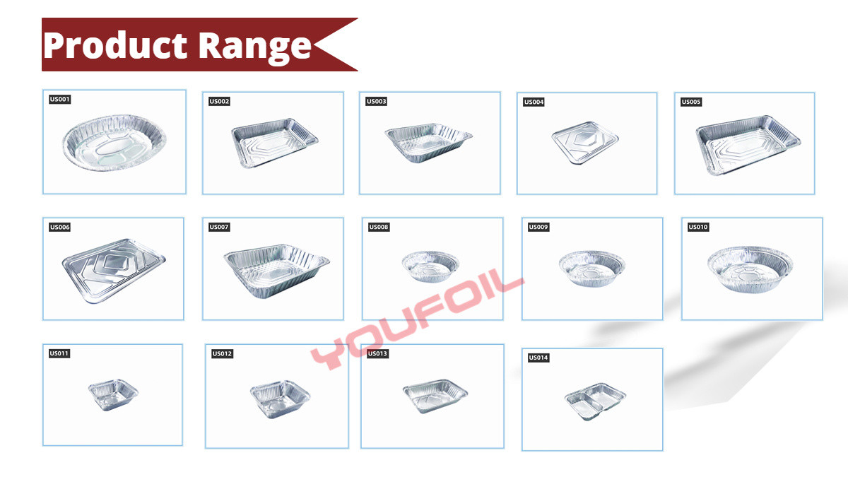 Disposable Rectangular Aluminum Foil Container Eco Friendly 1 LB Foil Pan