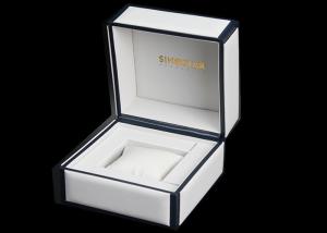 Quality Luxury Wrist Watch Storage Box , Empty White / Black Female Watch Box Eco - friendly wholesale