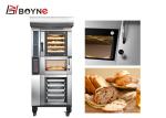 10.95kw Commercial Bakery Kitchen Equipment 4 Trays Convection Oven With Deck
