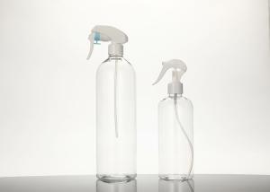Quality PET Squeeze White Clear Plastic Trigger Spray Bottle 500ml 1000ml wholesale