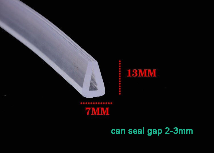 150C Temperature Clear U Channel Edge Protection Trim for Glass Custom Color/Size/Shape