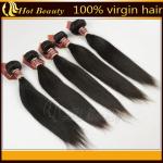Malaysian 100 Virgin Human Hair Extensions Straight Natural Black