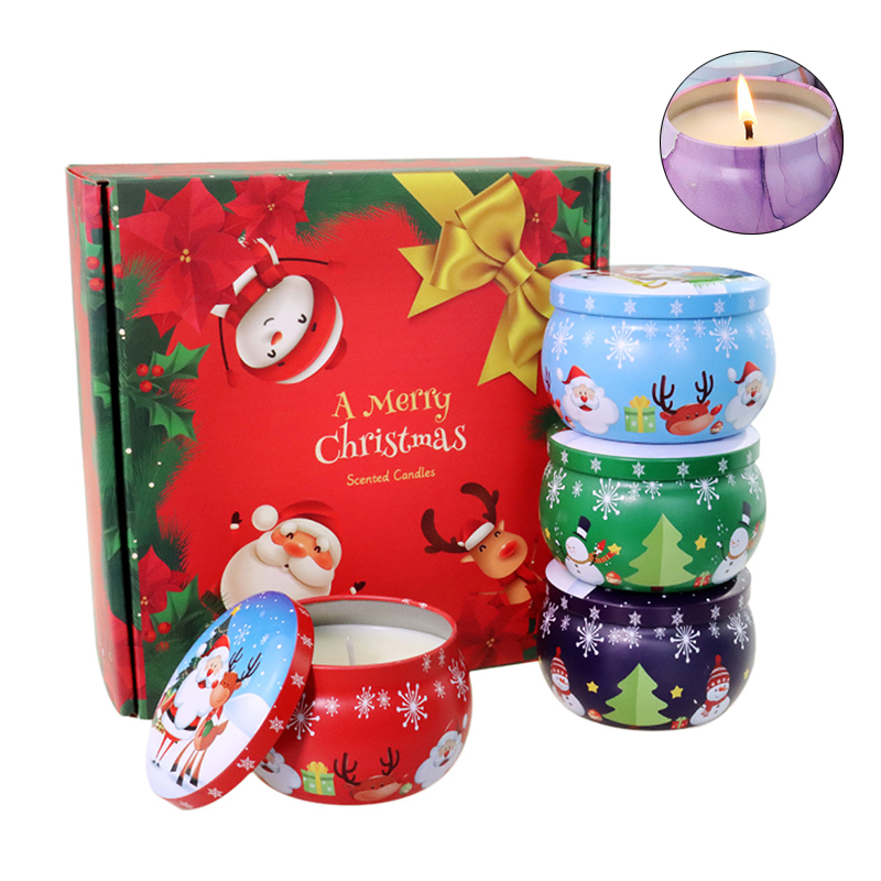 60mm Vegan Soy Candles , Handmade Long Lasting Smelling Candles Persimmon
