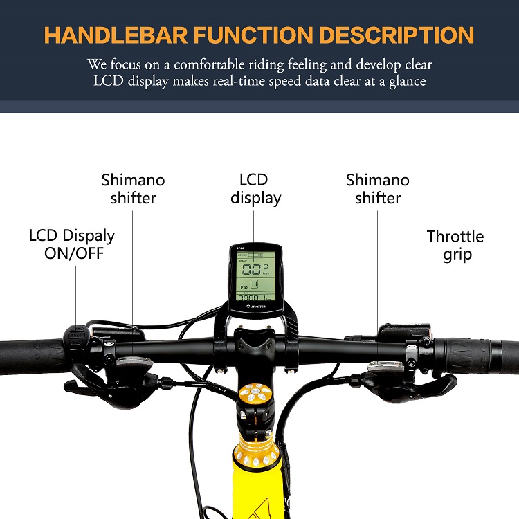 Folding 1000W Fat Folding Electric Bike 26 Inch 13AH Panasonic Battery