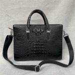 Authentic Crocodile Skin Businessmen Laptop Briefcase Genuine Alligator Leather