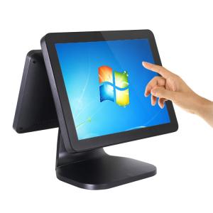 Quality Dual Screen Retail Pos System Aluminium Alloy Case 10 Point Capacitive Touchscreen wholesale