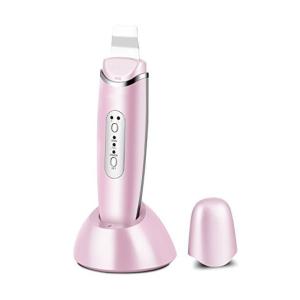 Quality Rechargeable Face Lifting Ultrasonic EMS Skin Scrubber Spatula Exfoliation wholesale