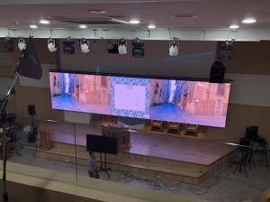 Quality 10x12ft Church Led Signs lSuper Slim LED Walls Die Casting Aluminum Cabinet Material wholesale