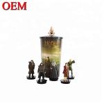 Customized Cute Plastic Topper Character Cup Topper Figurine oem cartoon figure