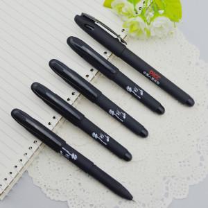 Quality Gel pen,Promotional gel-ink pen with cap,black rubber gel-ink pen, wholesale