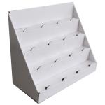 White Cardboard Countertop Displays Eco Friendly Corrugated Material