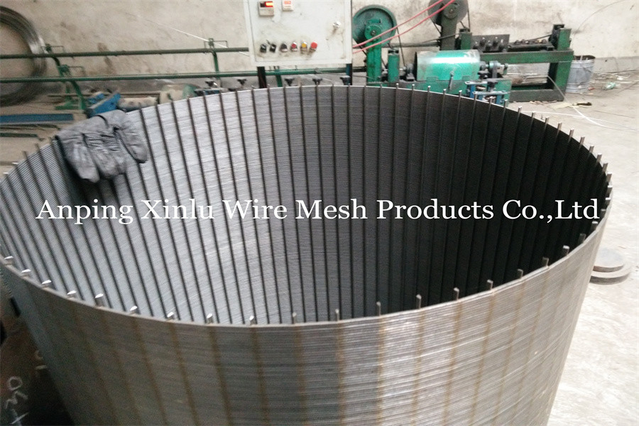 16 " Stainless Steel Profile Wedge Wire Mesh Pipe Rust Resistant