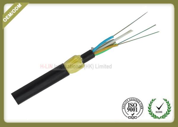 Self Supporting Outdoor Fiber Optic Cable ADSS All Dielectric With Double Jacket