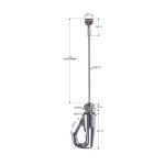 Heavy Duty Brass Cable Hanging System With Adjustable Height