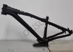 Black 26er Aluminum Dirt Jump Bike Frame Customized Painting Design