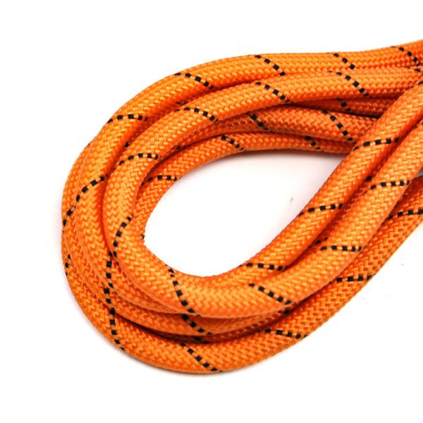 Poly Black Orange Black Reflective Rope Shoelaces 3/8" 1/4" 10mm Soft For Bag