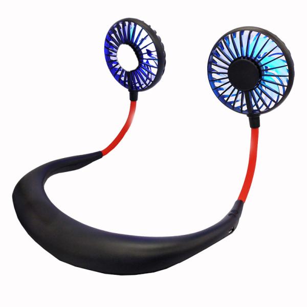 New Lazy 3 Generation Hanging Neck Aromatherapy Fan Factory Wholesale Hanging