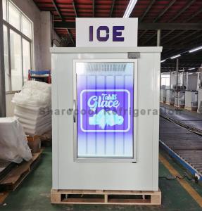 Quality Auto Defrosting Indoor Ice Merchandiser Single Glass Door Bagged Ice Storage Freezer wholesale