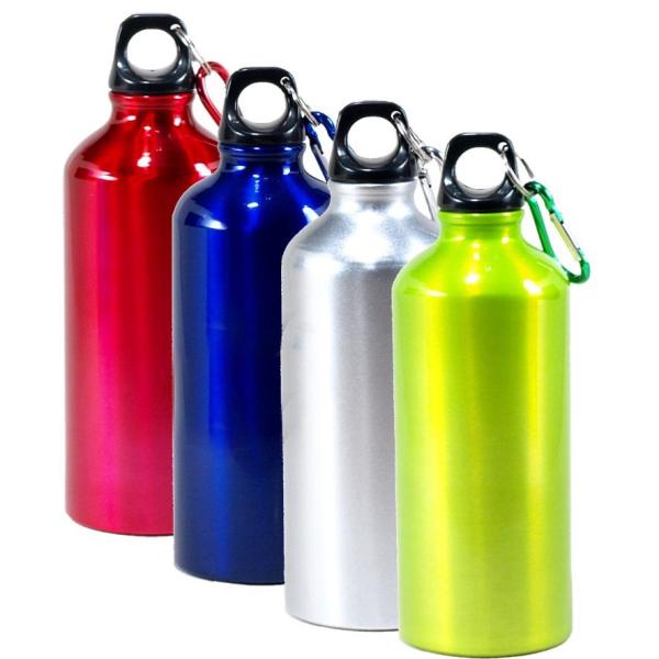 Multi Colored 600ml Sports Aluminum Hiking Water Bottle with Fluorescent