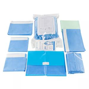 Quality PP SMS Delivery Drape Pack CE ISO Obstetrics Pack Customized wholesale
