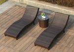 Leisure Aluminium PE Rattan Chaise Lounge chairs Outdoor Garden patio beach