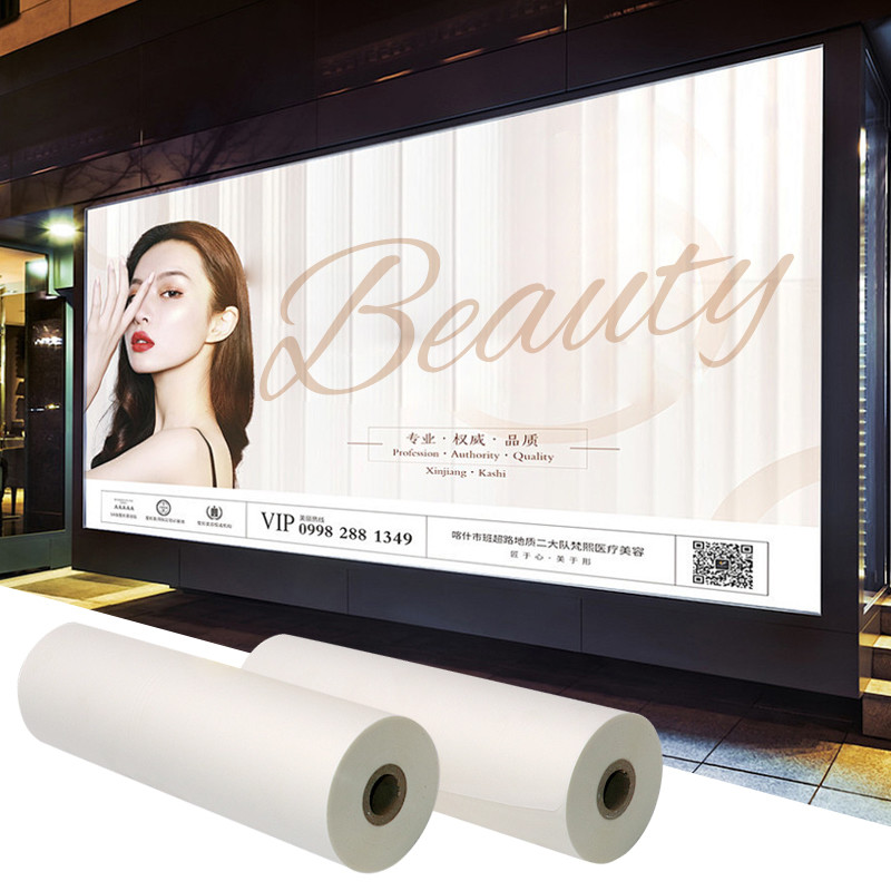 Waterproof Front Print Backlit Film 210 Microns PET Film For Advertisement Poster