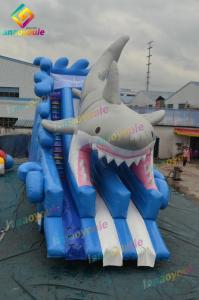 Quality Shark Inflatable Water Park With Slide Durable Theme Water Park For Kids wholesale