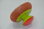 Round Copperized Stainless Steel Scrubbing Pads , Wear Resistant Metal Scouring