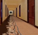 Large Area Full Of Printed Commercial Floor Mat Customized Hotel Carpet