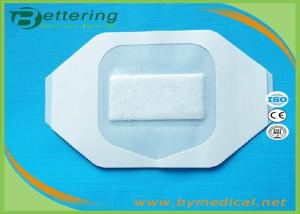 Quality B0607M Medical permeamble sterile transparent breathable waterproof PU film IV wound dressing with absorbent pad wholesale