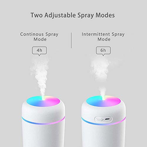 300ml Humidifier Colorful Cup Ultrasonic Cool Mist Mini Humidificador