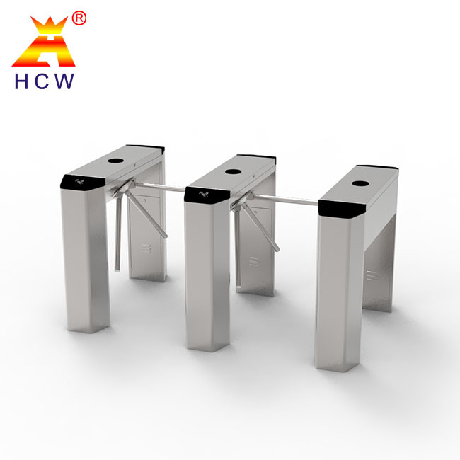 RFID Card Reader Tripod Turnstile Gate 240V ARM Control For Pedestrian